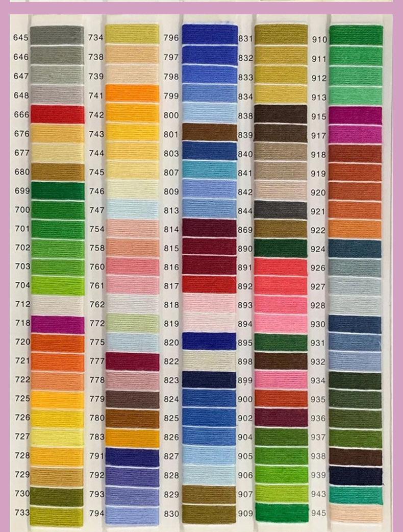 Cross Stitch Embroidery Thread Set, 447 Colors Cross Stitch Floss, 100% Polyester Cotton Blend, Ideal for DIY Crafts & Sewing Projects