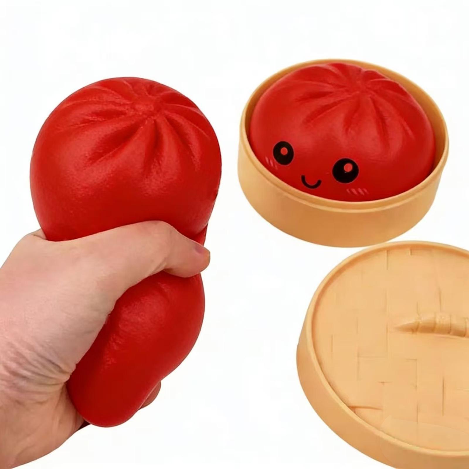 Giant Glitter Dumpling, Colorful Dumplings Stress Balls, Soft Squeeze Decompression Dough, for Adult Anxiety Relief & Sensory Play, for Stress Relief