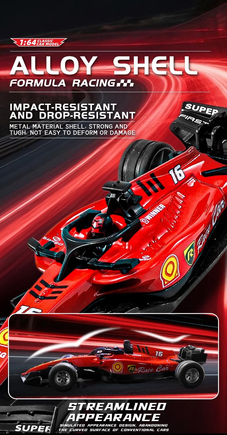 Authentic Ferrari 1:64 Formula F1 Alloy Mini RC Car, Off-Road Climbing Terrain, Powerful Horsepower, APP Remote Control, USB Charging