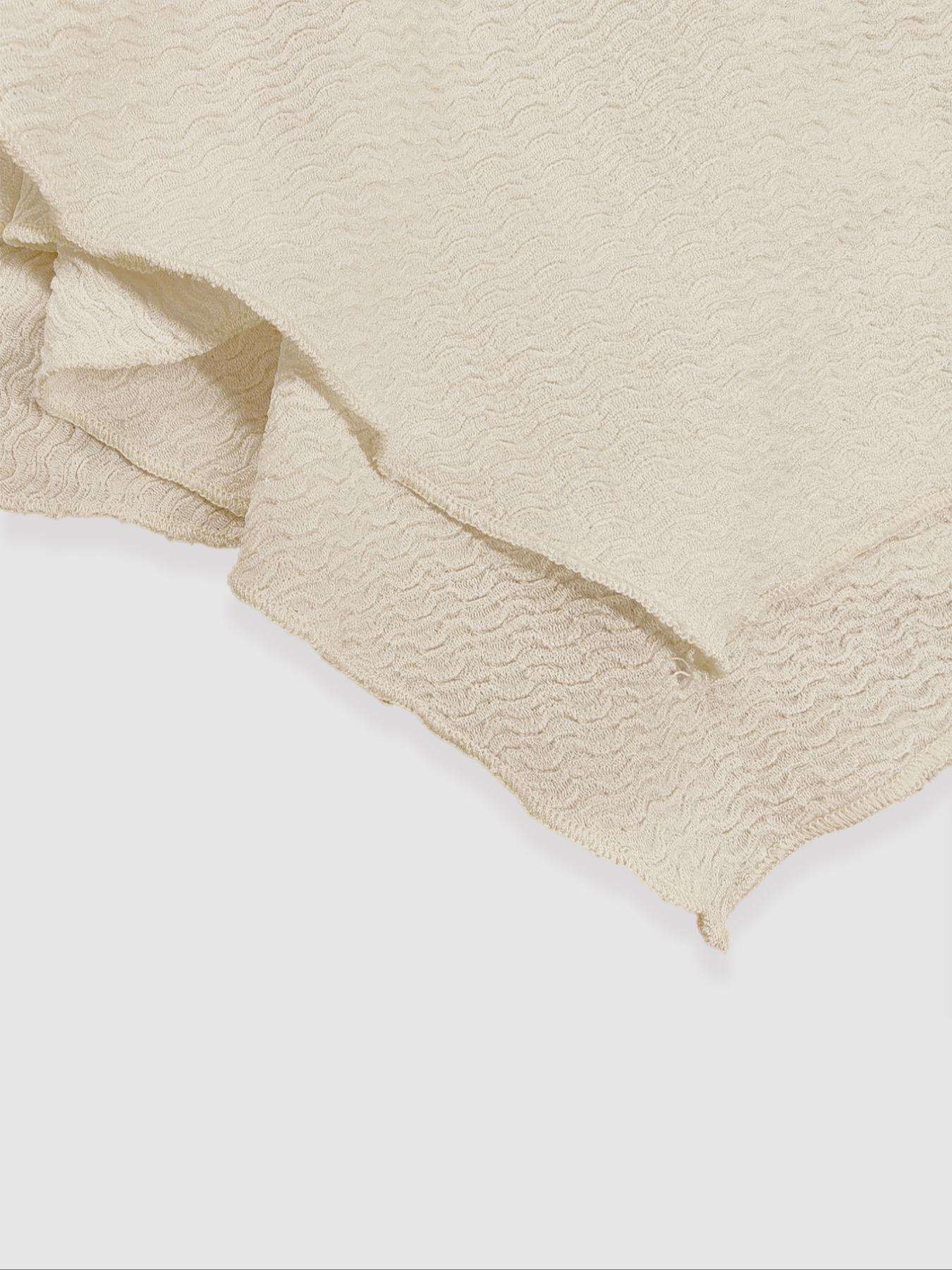 Women's Deep V Neck Ruched Long Sleeve Fitted Top, Casual Wave Hem Blouse, Perfect for Daily Wear & Dates, Versatile Fashion Piece