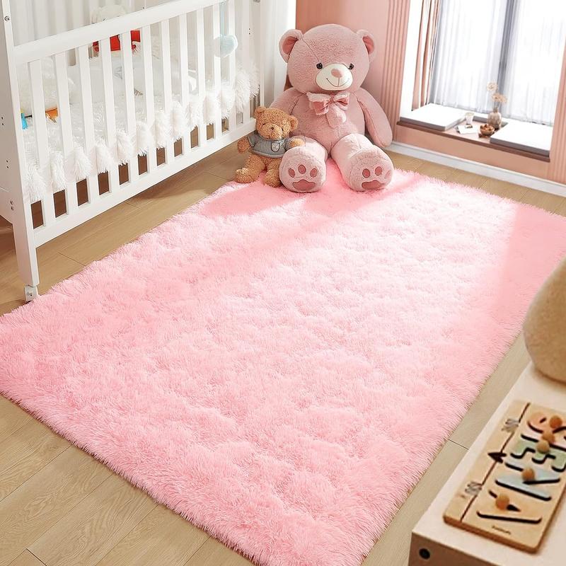 LOCHAS Ultra Soft Indoor Modern Area Rugs Fluffy Living Room Carpets for Children Bedroom Home Decor Nursery Rug Non-slip, Anti-skid,Gifts for friends