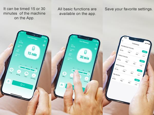 Medcursor Foot Massager with Heat, Shiatsu Deep Kneading Machine, Smart APP Mobile Control, Multi-Level Settings & Adjustable for Home and Office Use