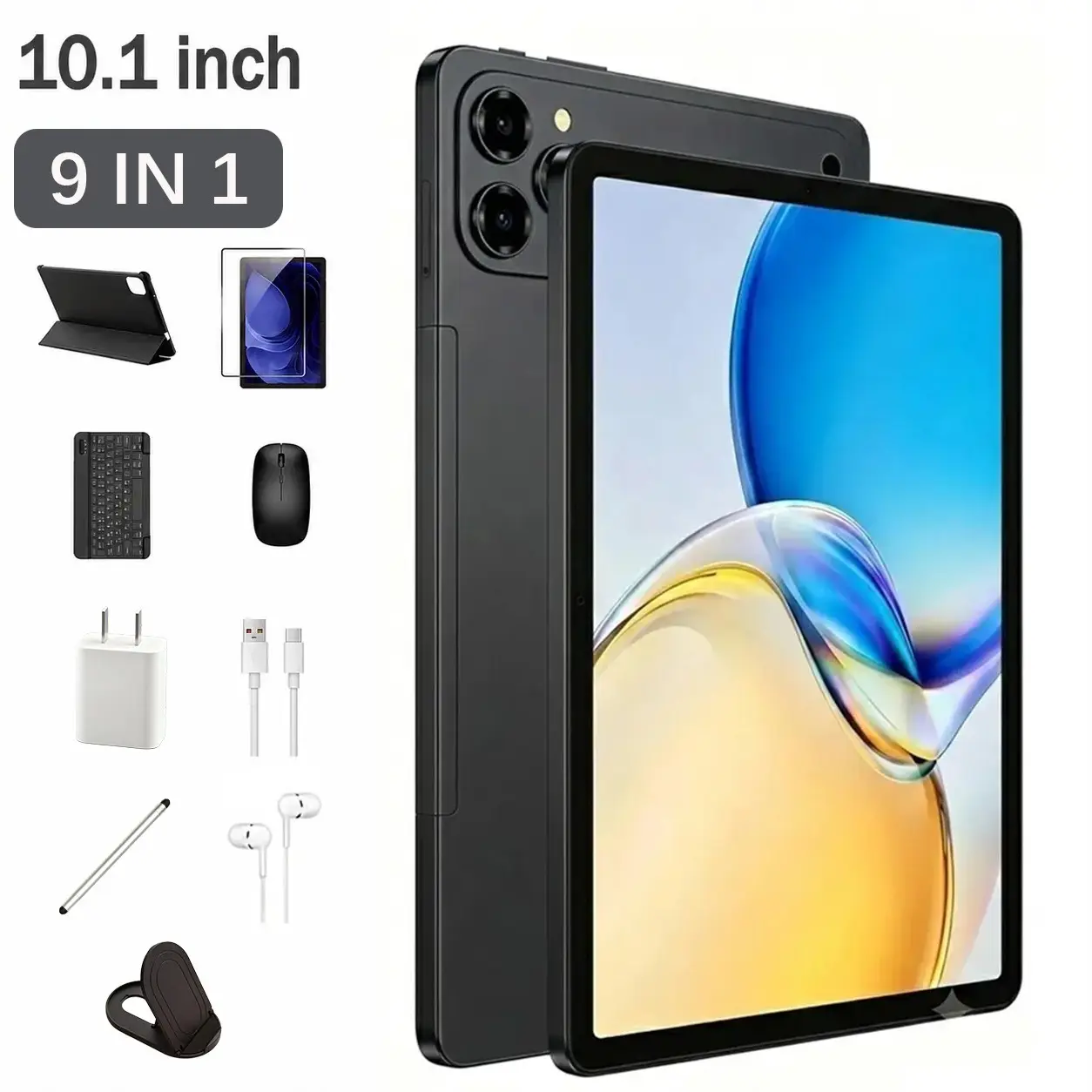10.1-Inch Android Tablet, 3gb RAM & 32GB Storage, 4000mah Battery, Includes Keyboard, Mouse, Case, Stylus, Charger, Cable, Earphones, Stand