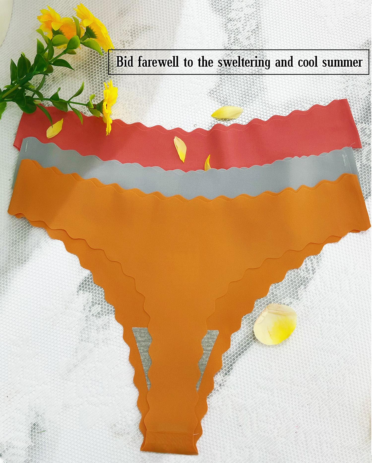 seamless panties, a summer must. In 10 colors likeblack, leopard print. 3D cut, fan edges, durable. Soft,icybreathable. Fit for dates & parties.M-XXL. Womenswear Comfort underwear thongs women's underwear collection