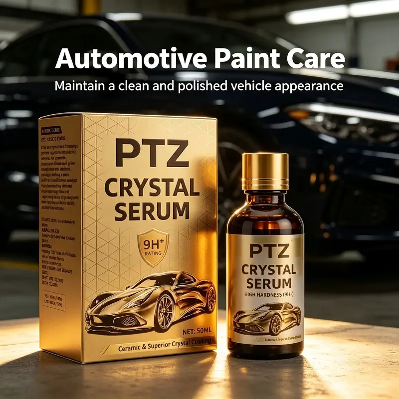 50ml Car Crystal Coating Serum, Automotive Paint Surface Polishing & Gloss Maintenance Liquid for Vehicles