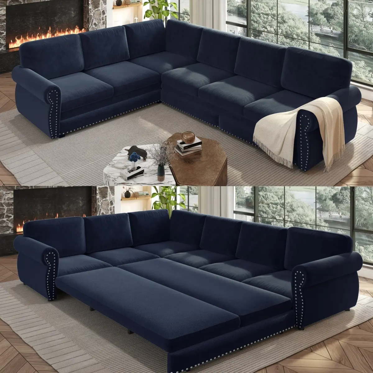 6 Seat  Blue