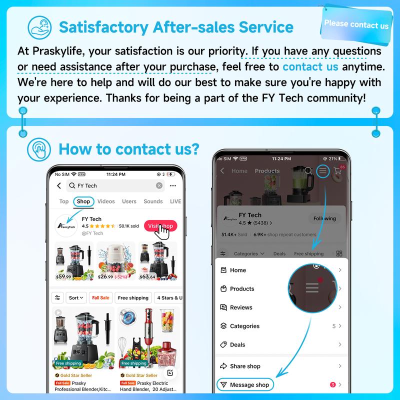 Prasky Professional Blender,Kitchen for Blender 68oz BPA Free 2 Containers Countertop Blenders Ice Crushing&Max.2400Watts/1000Watts Blender and Grinder Combo 25000RPM , Smoothies/Juice/Nuts BUTTER/Food Processor/Kitchen Appliances /SMARTLIVING