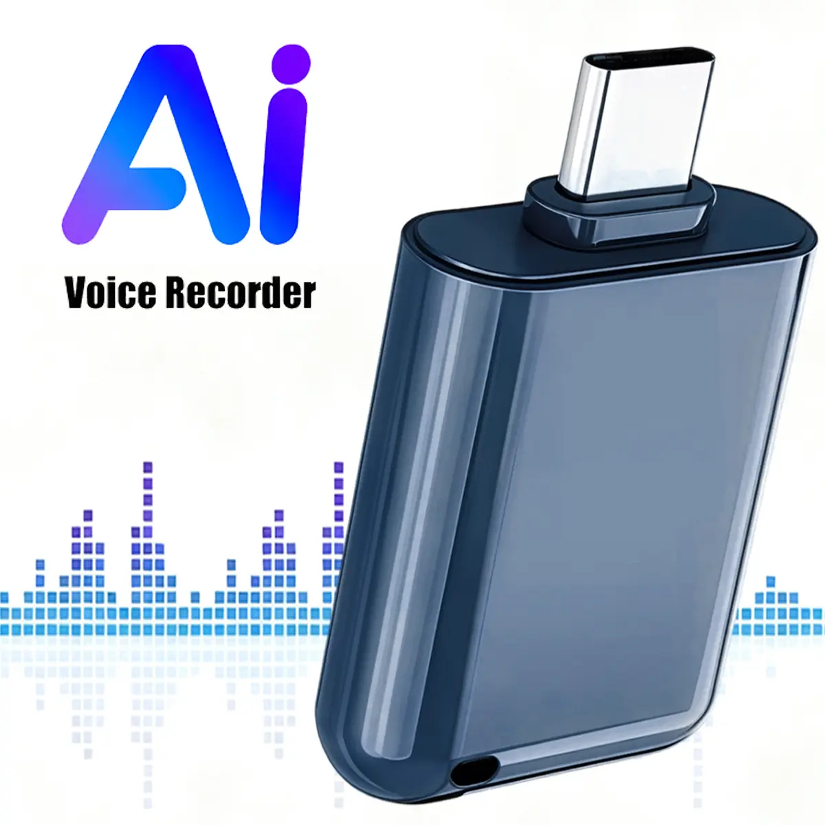 USB Flash Drive Voice Recorder 2-in-1, One-Click Offline Local Recording, Noise Reduction & Cloud Sync, Includes Simultaneous Translation, Conversation, and Photo-taking Three Translation Modes. Perfect for Meetings & Class Notes