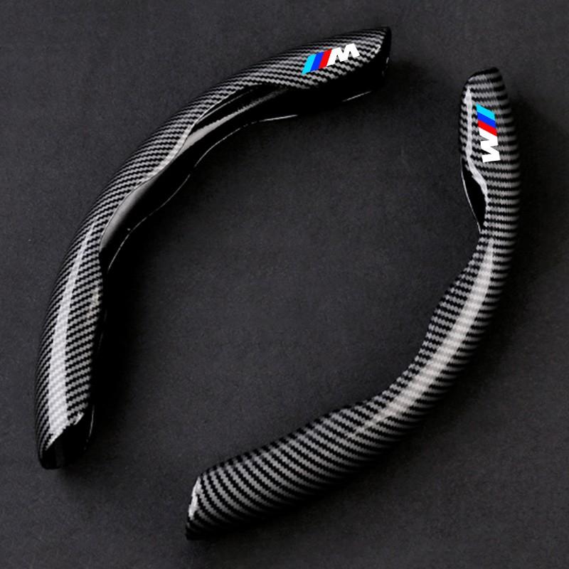 Carbon Fiber Car Logo Steering Wheel Covers, Decorative for Bmw Models, Auto Accessories, Enhance Your Driving Experience