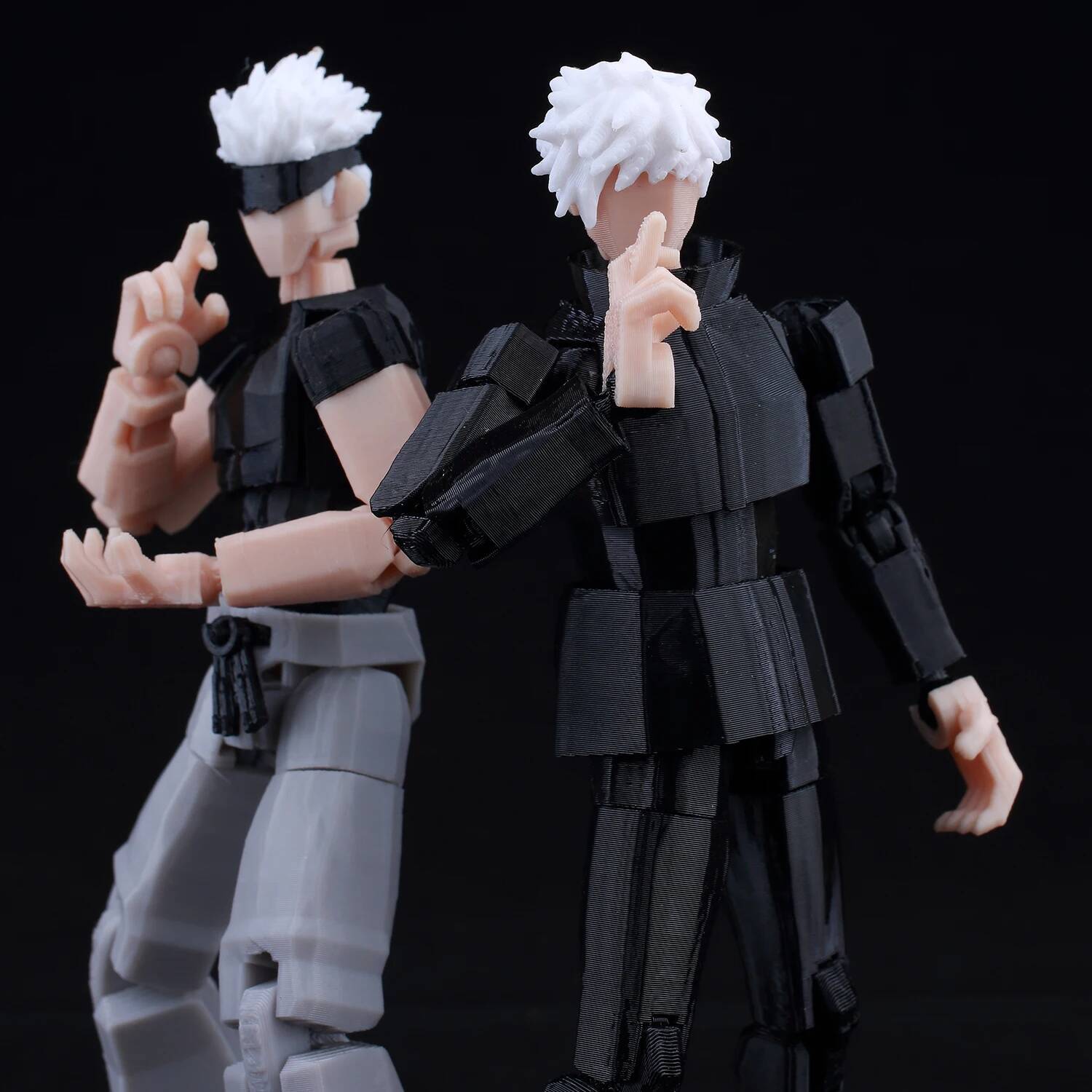 9L 3D Jujutsu Kaisen  Figure Titan 13 Anime Gojo Black Outfit Model Lucky 13 Model Dummy 13 Anime Multi-Jointed Poseable Toys