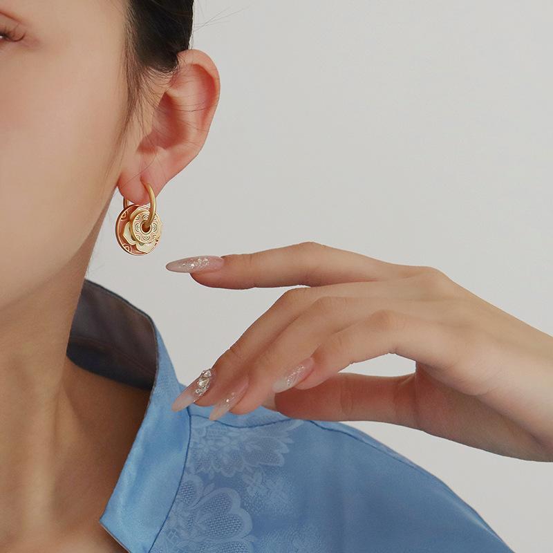 Handmade Oil Drop Earrings Original Chinese Style Fashion Elegant Minimalist Luxury Unique Vintage Women Jewelry