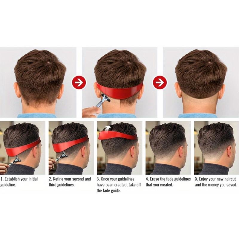 2-Pack Haircut Template Bands, Portable Barber Assistant Tool, Hair Trimming Adjustment Kit, Easy-To-Carry Hair Styling Aids