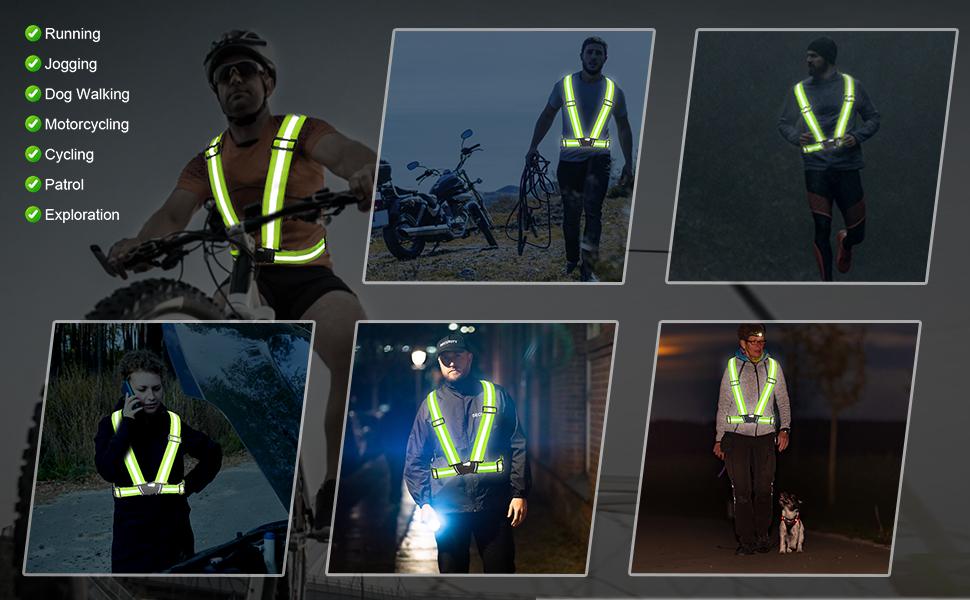 Reflective Safety Vest (2pcs) - High Visibility Vest Adjustable Straps for Outdoor Jogging, Cycling, Walking and Riding,TikTokShopBlackFriday