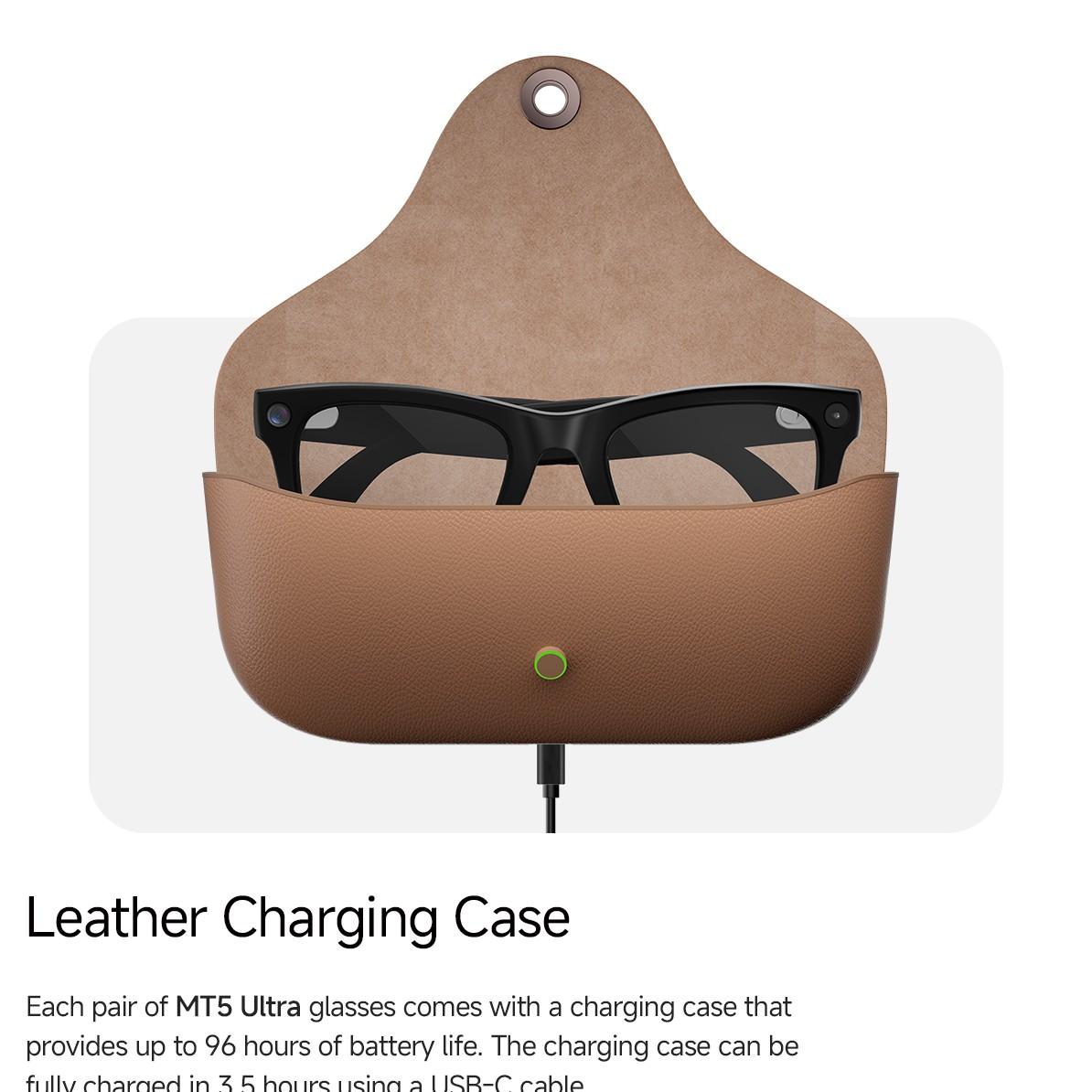 Modern Wearable Smart Glasses Camera, 2026 New Multi-Function Audio Sunglasses, HD Photos Videos, Ai Translator, Bluetooth-compatible Call Music, Touch Control, Charging Case