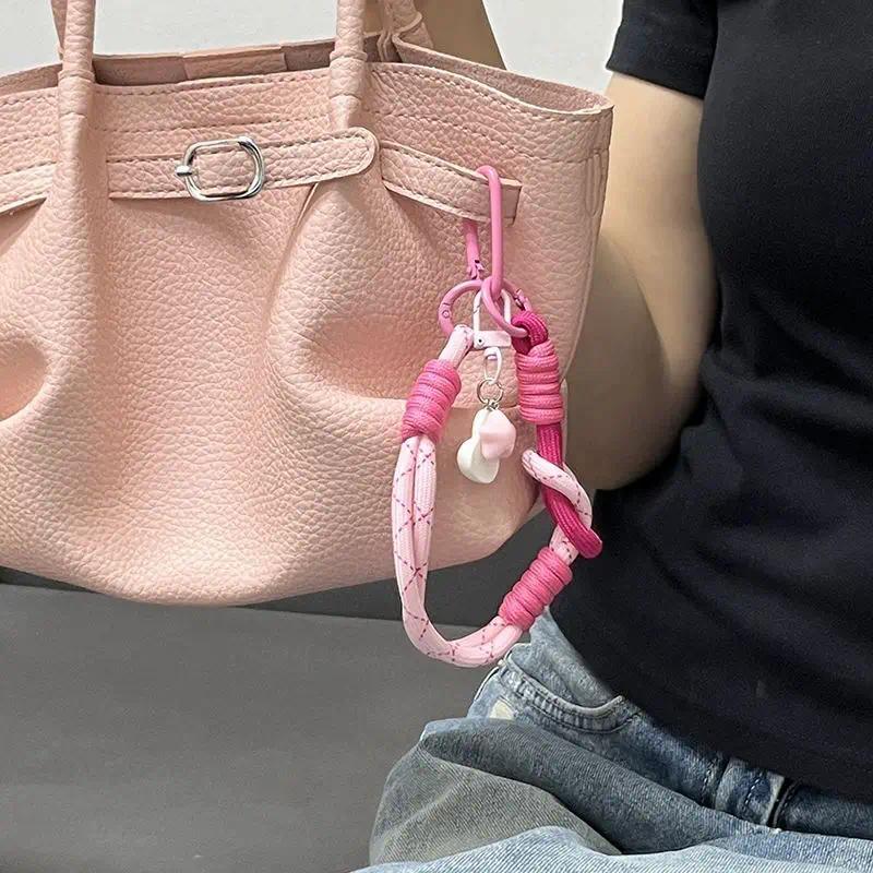 Kawaii Miffy Rabbit Short Bracelet Instagram Cute Pink Star Miffy Rabbit Primary School Schoolbag Pendant, Bag Decoration