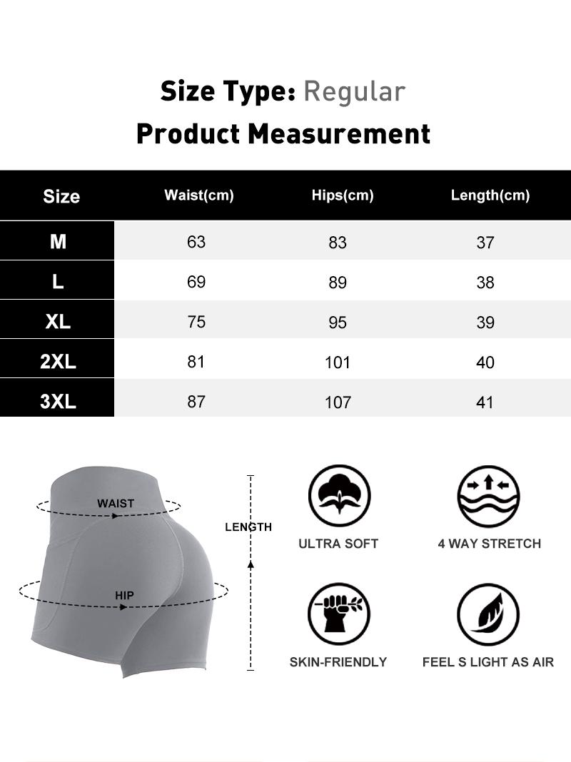 3pcs Women's Super Soft Biker Shorts  High-Waist Yoga Shorts with Pockets | Breathable, Butt-Lifting, Stretchy Elastane Fabric | for Women - Ideal for Sports & Summer Fitness Yoga Shorts