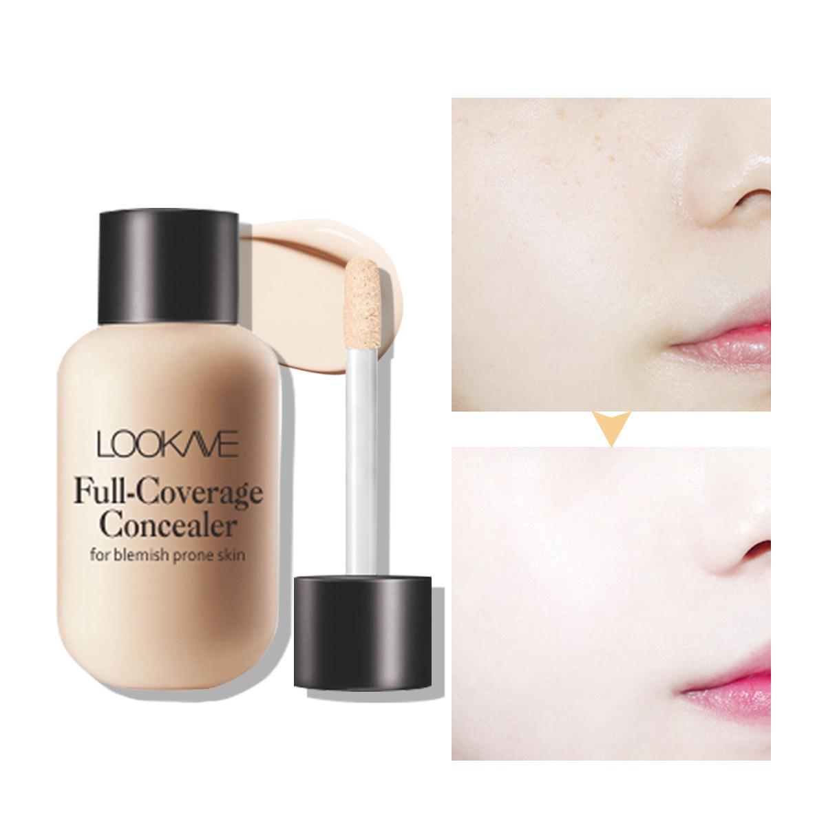 Lightweight and Compact Mini Liquid Concealer - High Coverage To Conceal Blemishes, Dark Circles, and Imperfections, Travel-sized, Makeup