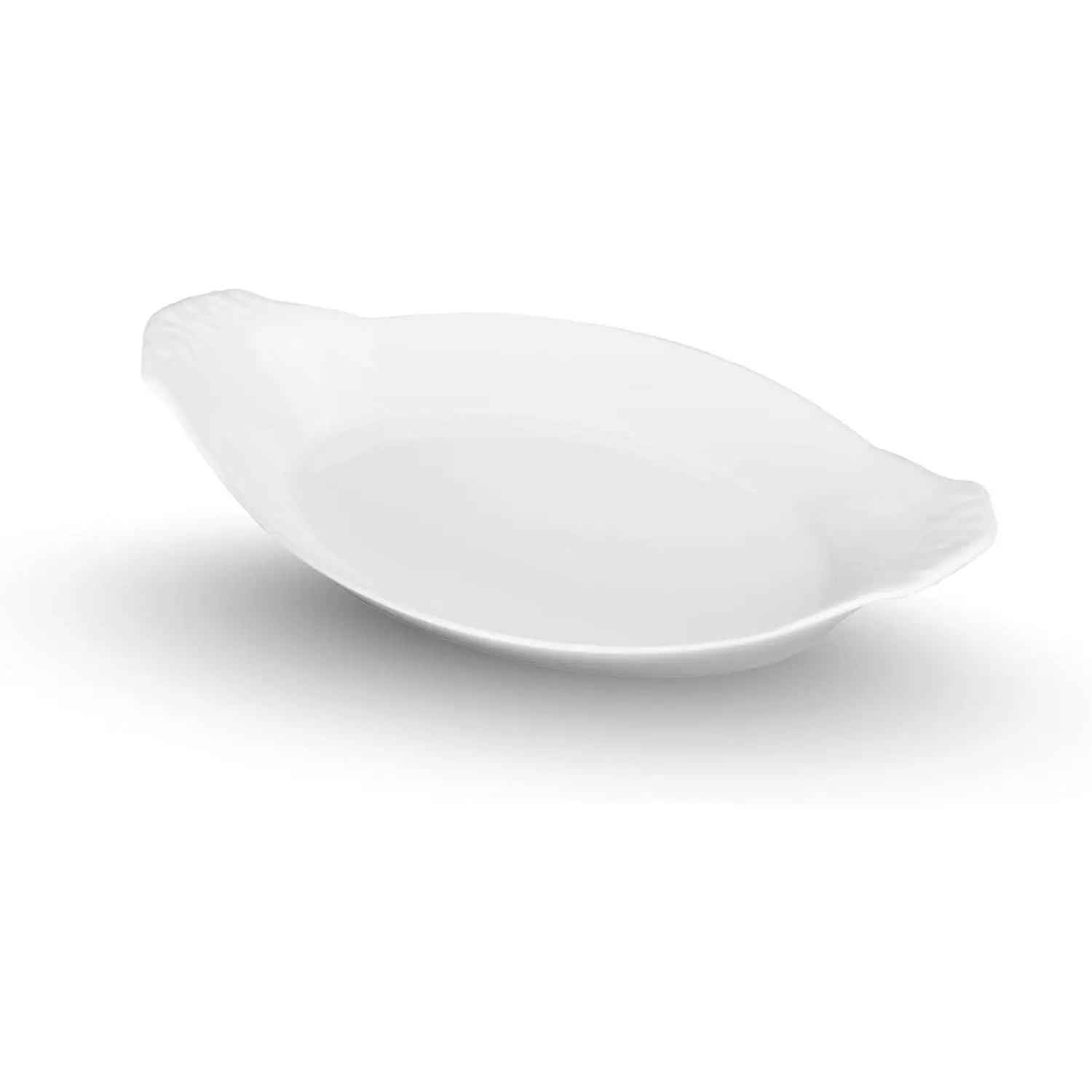 Everyday Bakeware, Oval Au Gratin Dish - 24 oz White Porcelain with Glossy Finish - Microwave & Dishwasher Safe for Baking, Serving & Gift Giving, Oven to Table Serveware (13" x 7")