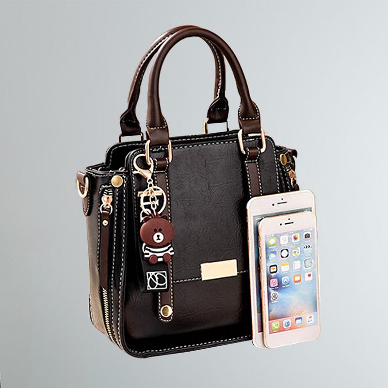 Womens Casual Fashion Shoulder Bag Flap Design Crossbody Bag Double Handle Handbag for Daily Use