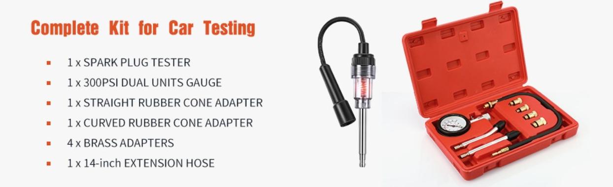 Inline Spark Plug Tester, Plug-in Engine Ignition Tester, Car Exterior Accessories, Automobile, Lawn Mower,Engine Verification-Armature Diagnostic Test Tool