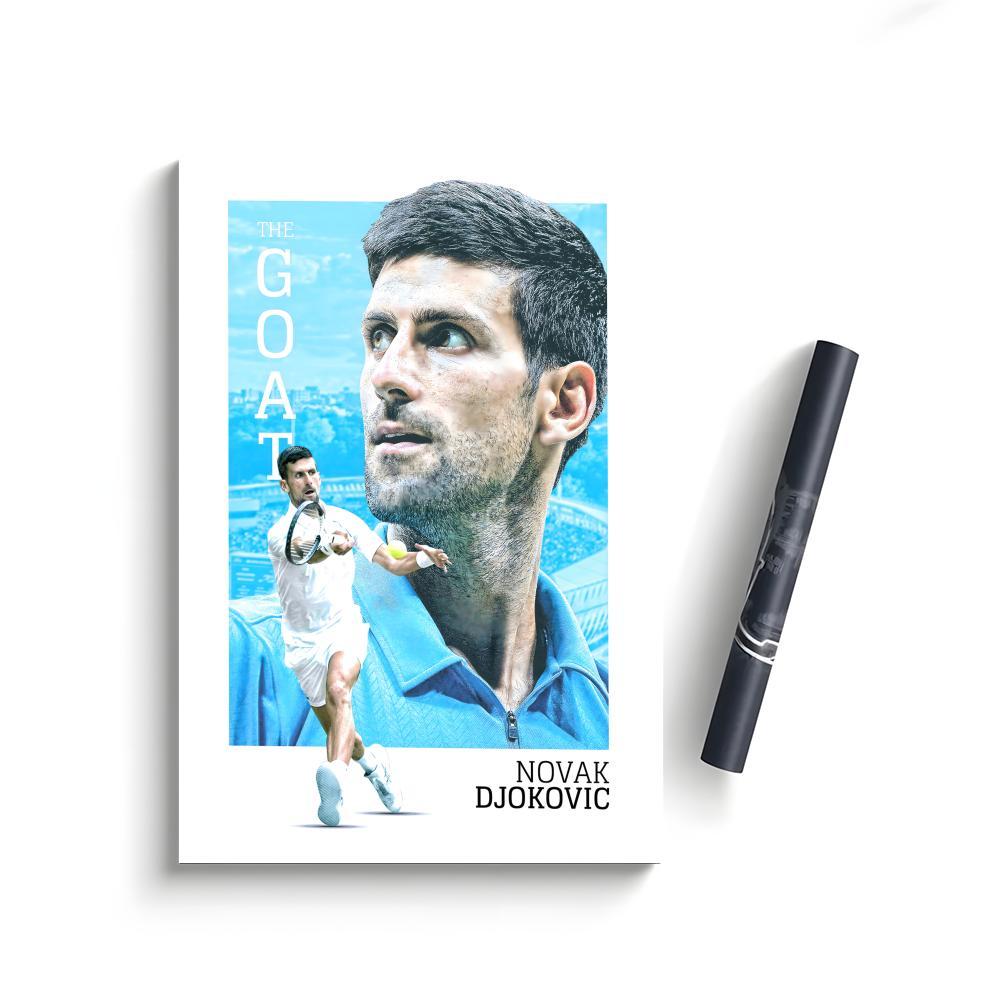 Novak Djokovic Poster Bedroom Home Decor Art Poster Perfect Gift for Family and Friends