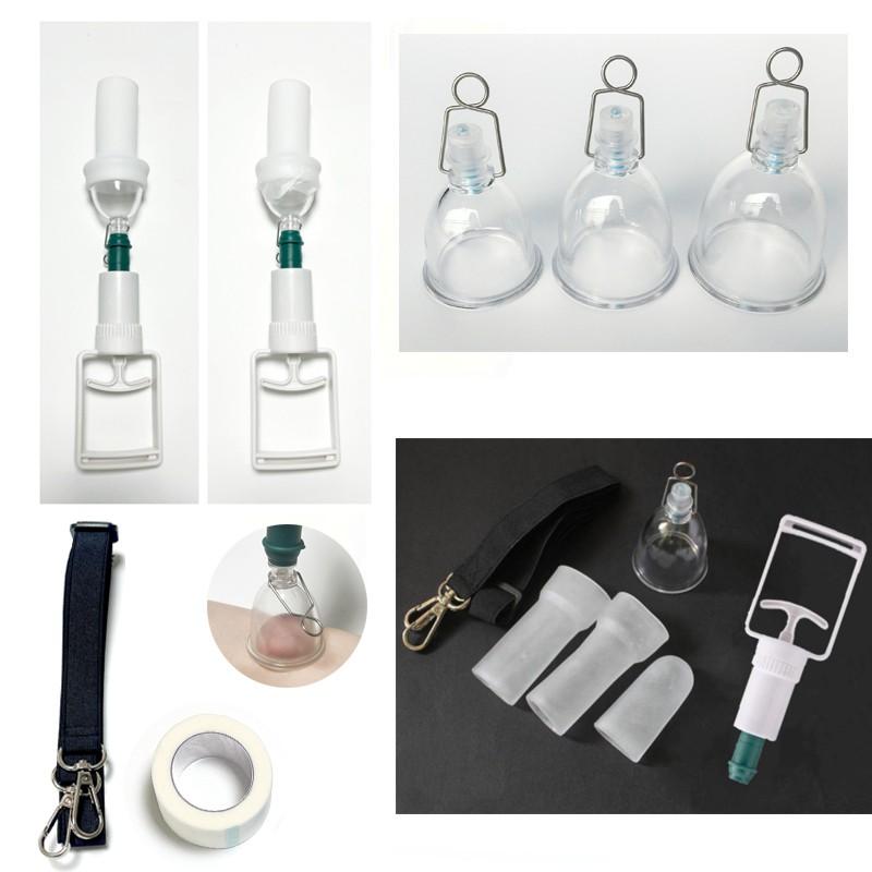 Chinese Cupping Set with One-Meter Strap Rope, Vacuum Cups Training Massager Kit, Home Essential Professional Suction Tool