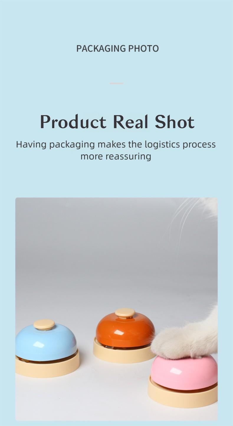 Pet Training Bell for Dogs & Cats – Call to Eat, Potty or Play, Loud Crisp Ring, Interactive IQ Toy, Easy to Press