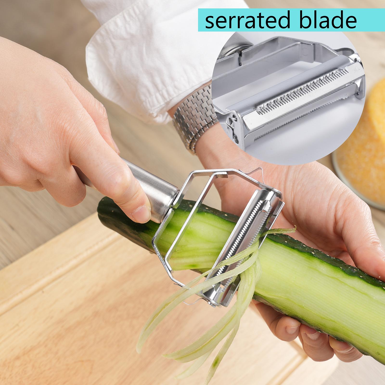 Peeling knife scraper knife 304 stainless steel kitchen household multifunctional fruit melon grater zucchini chef special scraper scraper knife shaver knife potato peeling and grating goddess