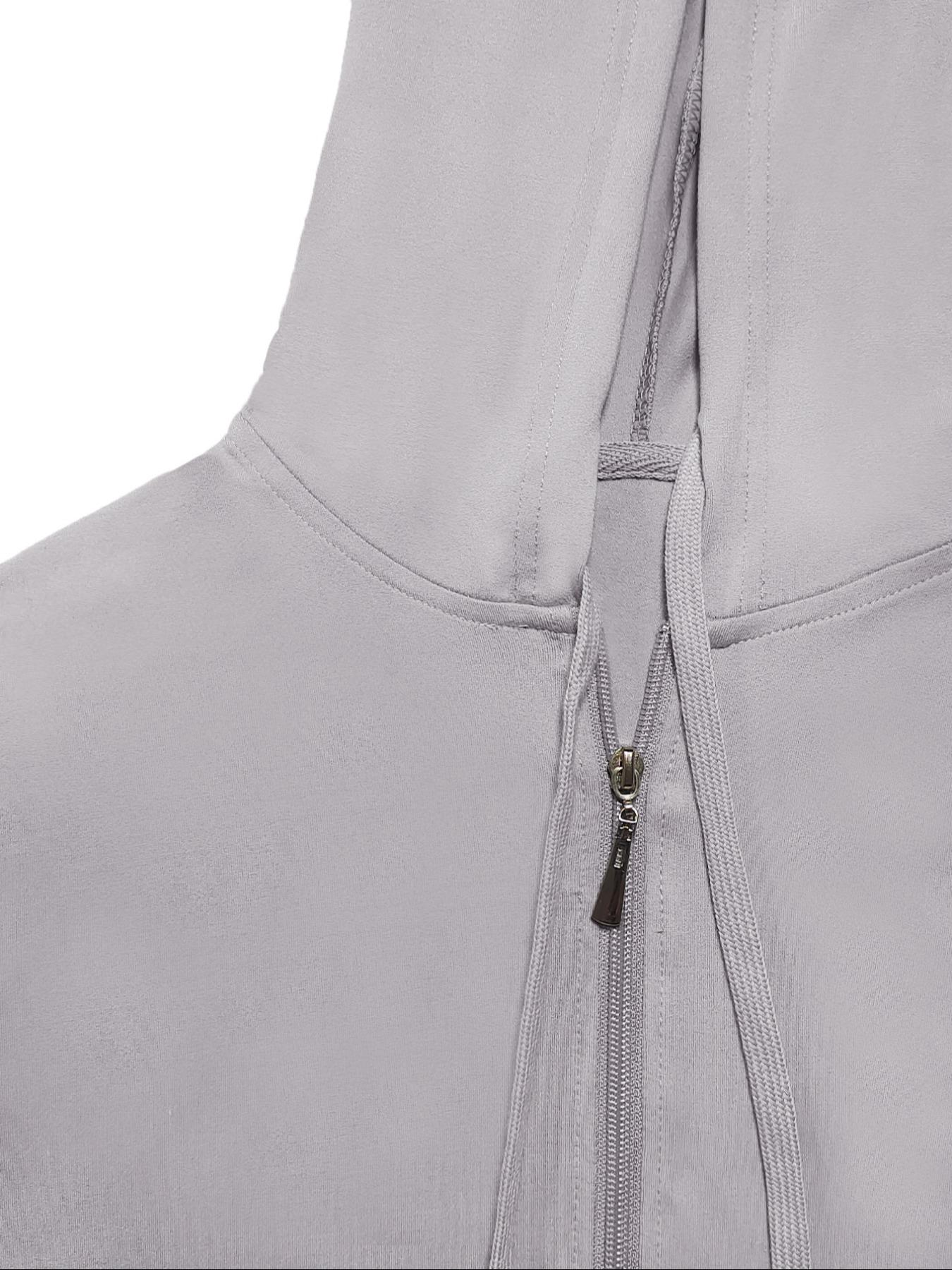 Women's Fall Zipper Hoodie and Skinny Pants Outfit Set, Casual Long Sleeve Pullover with Pocket Design, Two-Piece for Daily Wear