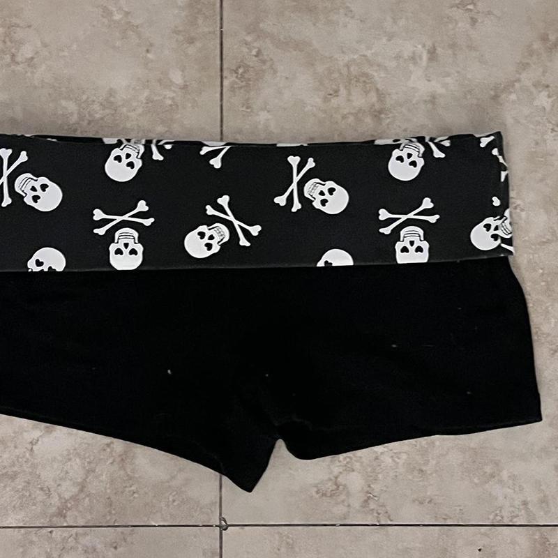Y2K Shorts Harajuku Leopard Print Women Rock Gothic Retro Pants Hip Hop Streetwear Spice Girls Hot pants Punk Sexy Trousers
