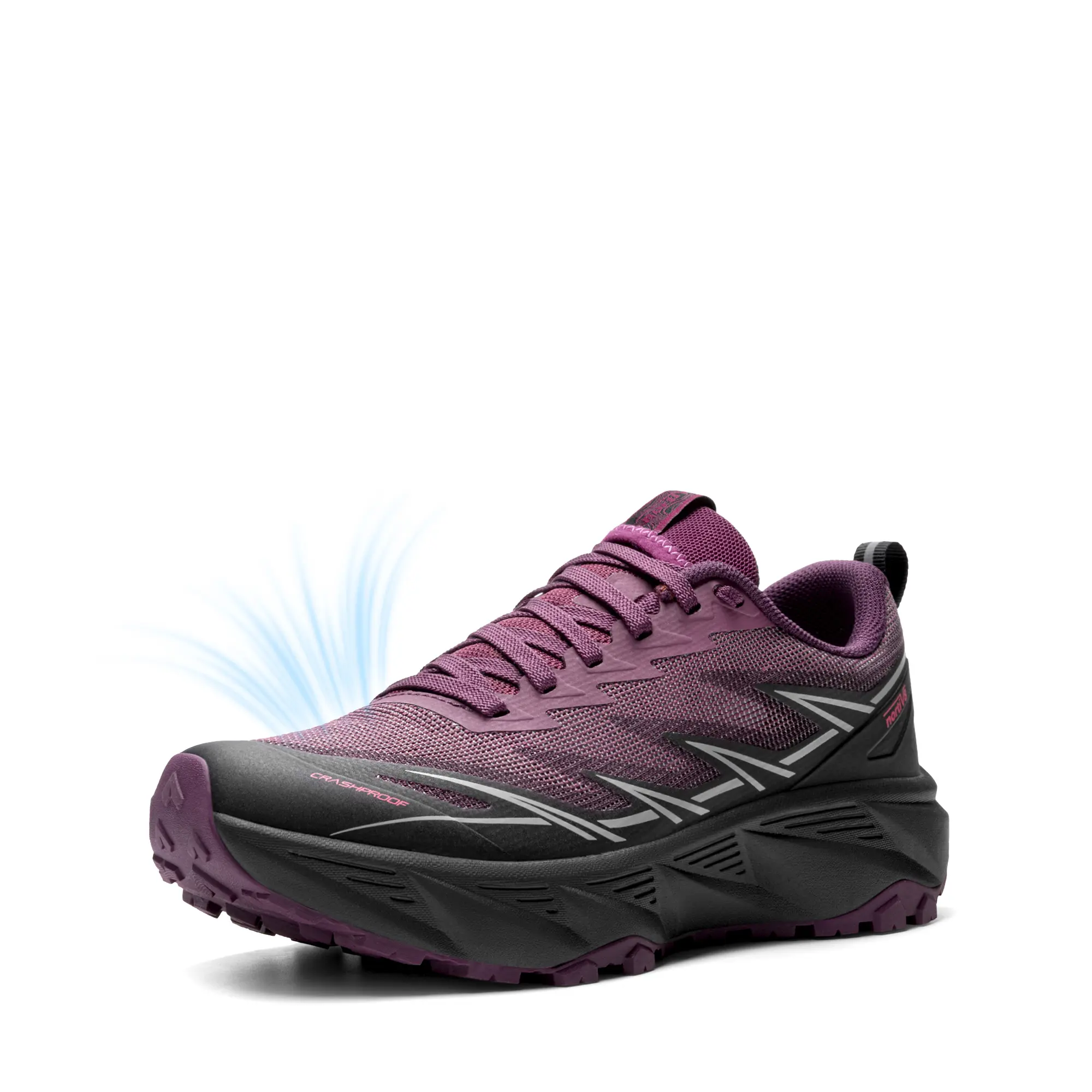 NORTIV 8 Women's Breathable Trail Running Shoes - Walking Athletic Footwear with Arch Support, Cushioning, Non-Slip Outsole - Running Workout, Sporty Training Runner Footwear for Runners (Ideal for Hiking, Gym)