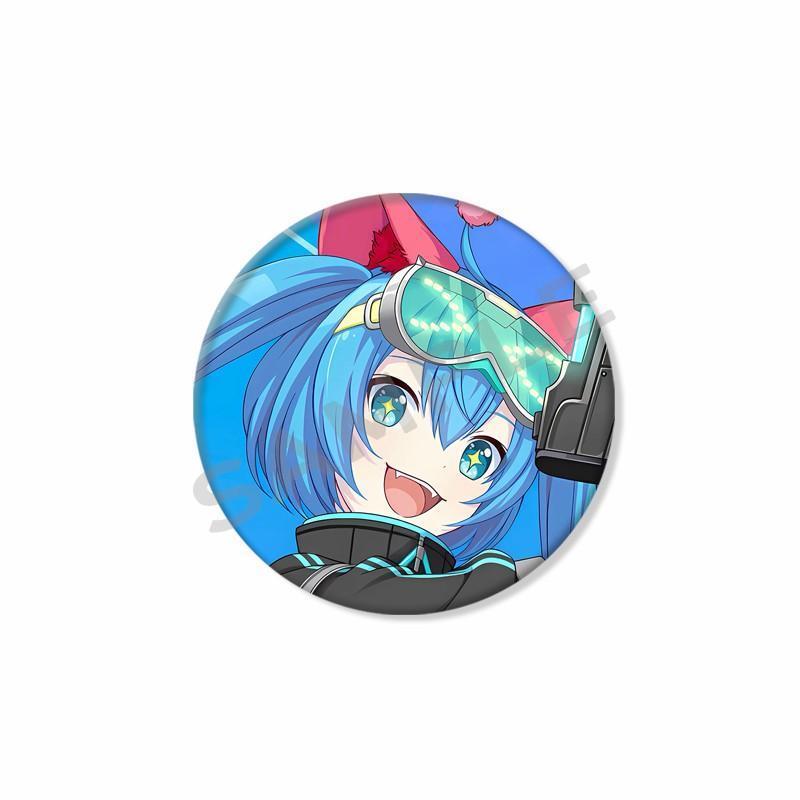 Kawaii Hatsune Button Pins Anime Cute Badges Handmade Round Brooches Lapel Pin Backpack Hat Accessories Miku Collectible Gifts