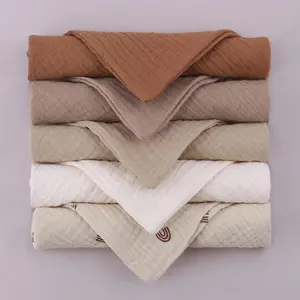5PCS Soft Absorbent Gauze Cotton Baby Towels Wipe Face Cloths Towel Face Handkerchief Baby Bathing Feeding Washcloth