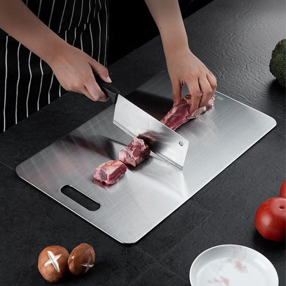3Pcs Stainless Steel Cutting Board for Kitchen, Non Toxic Metal Chopping Board Set, Dishwasher Safe & Knife-Friendly Chopping Board for Meat Vegetable Fruit (S+M+L), mothersdaygift#Summervibes 3Pcs Stainless Steel Cutting Board for Kitchen, Non Toxic Metal Chopping Board Set, Dishwasher Safe & Knife-Friendly Chopping Board for Meat Vegetable Fruit (S+M+L), mothersdaygift#Summervibes