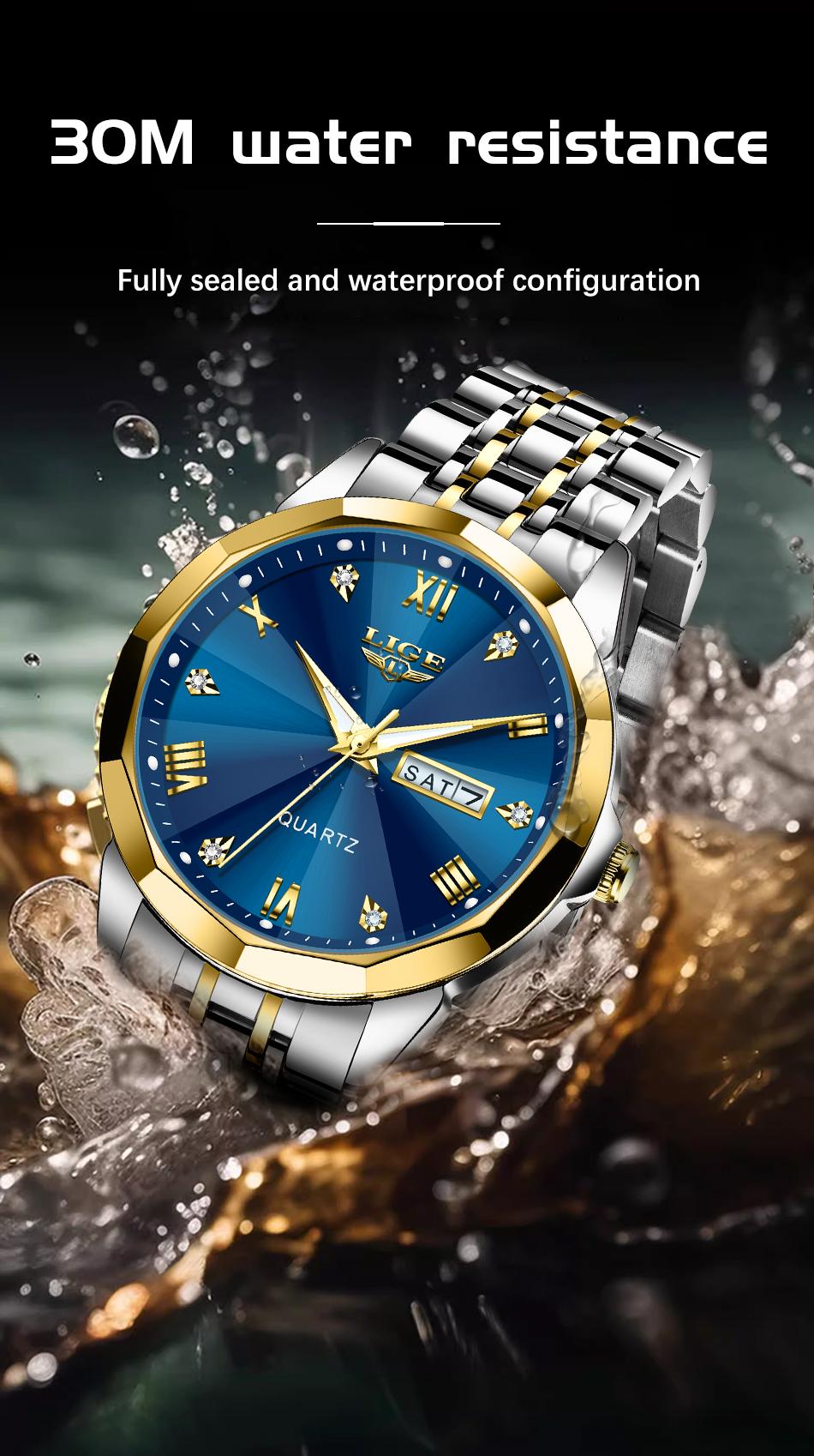 A sleek and timeless men's watch, perfect for any business occasion or style s k original mei black blue