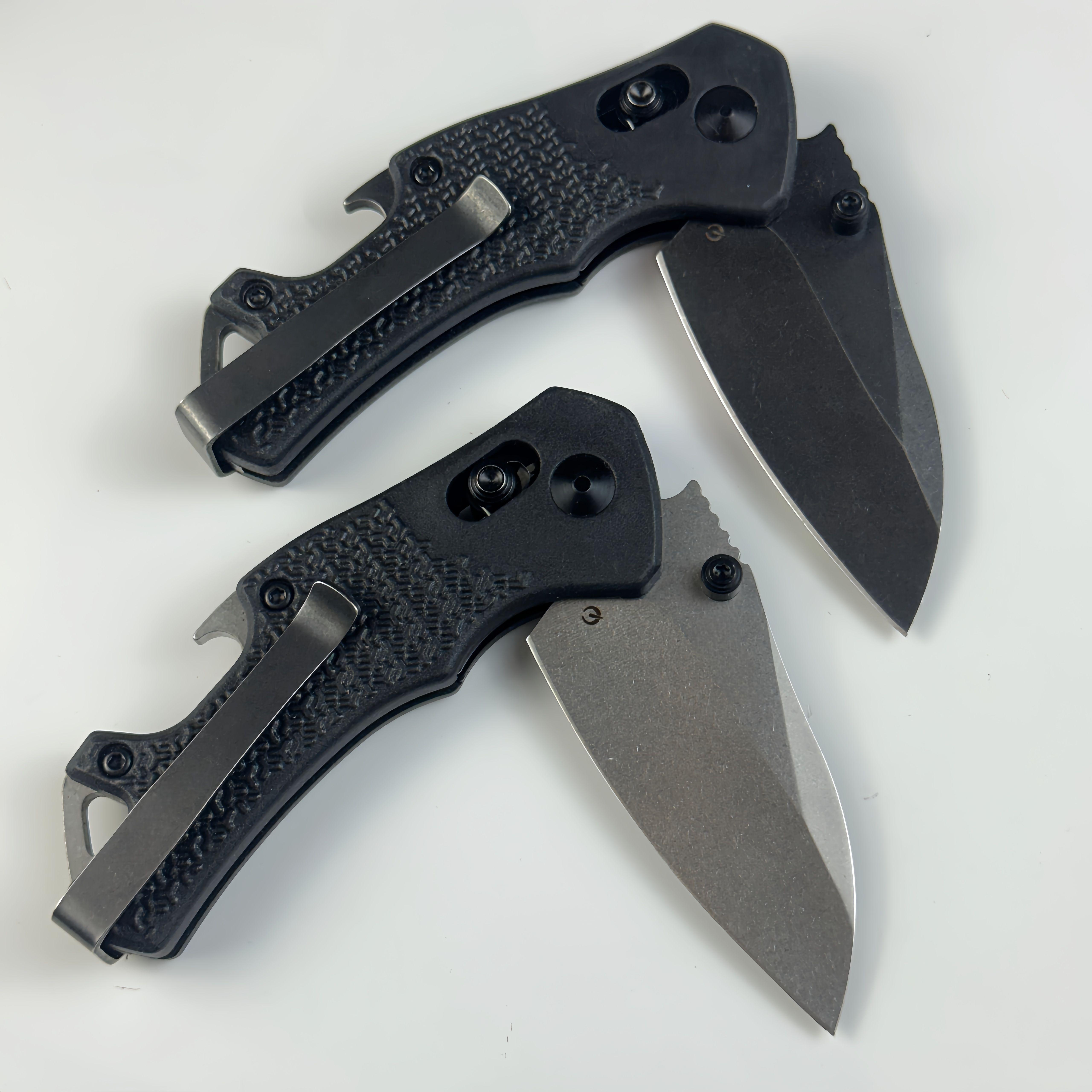 8337 Handle Folding Knife, Anti-Slip Texture, Back Clip, Edc Tactical Pocket Knife, Outdoor Camping, Daily Utility Tool, Gift Idea