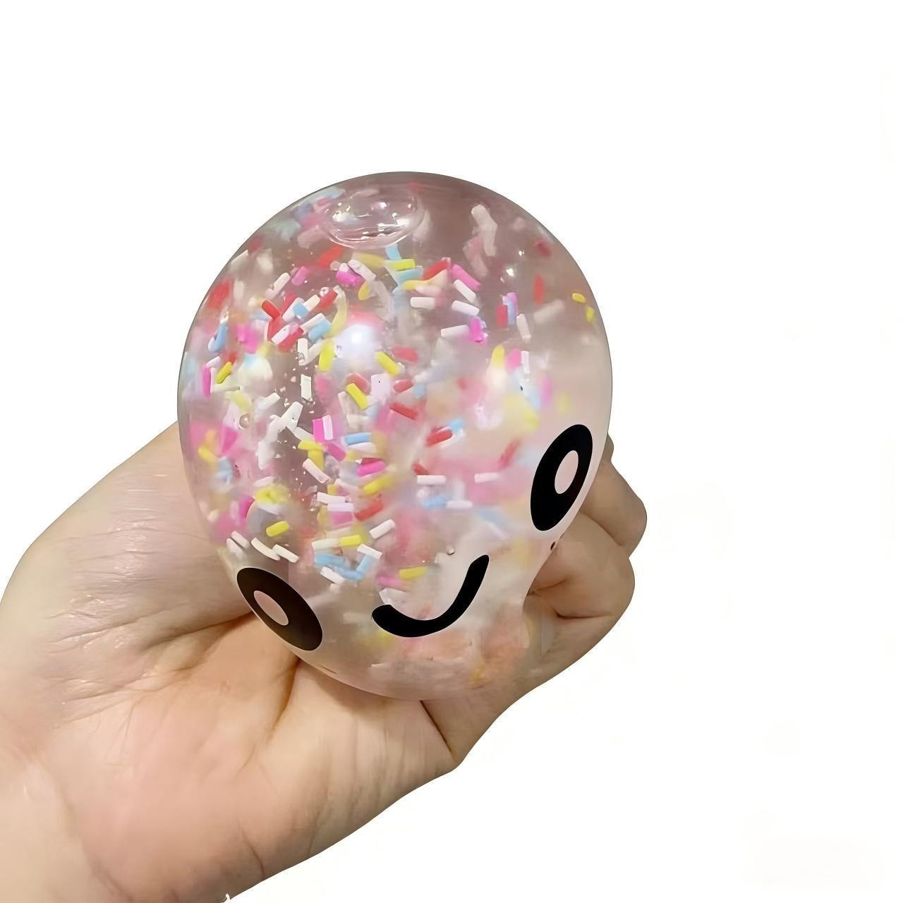 Colorful Sensory Toy Stress Ball, Bright Powder Dumpling Squeezing Toy, Soft Dough Dumpling Stress Ball, Steam Basket Design