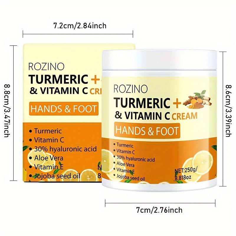Turmeric hands & foot Firming Cream,Hydrating Anti-wrinkle Tighten Lift Neck Cream for Smooths Wrinkles, Tightening and Lift Skin, Fine lines, Loose & Sagging Skin On Face & Neck 1.69 oz Body Care Smoother Moisturizer Moisture