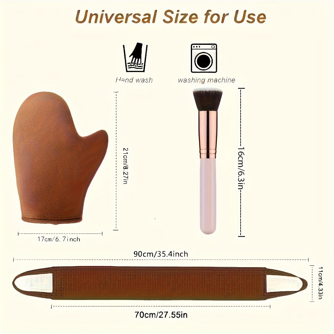 Makeup Brush Set, Soft and Comfortable Grip, Quick Oil Application, Non-Sticky Body Brushes, Fine and Smooth Hair Feel