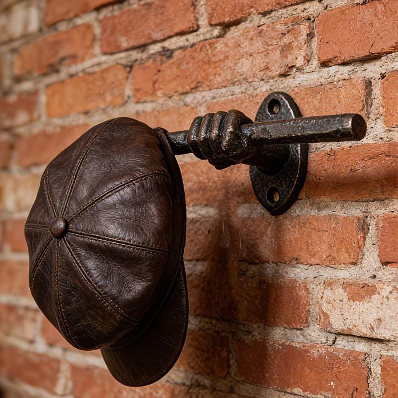 Creative Cast Iron Wall Mounted Hook, Entrance Hook or Unique Room Decoration, for Hanging Coats, Wallets, Scarves, Jewelry