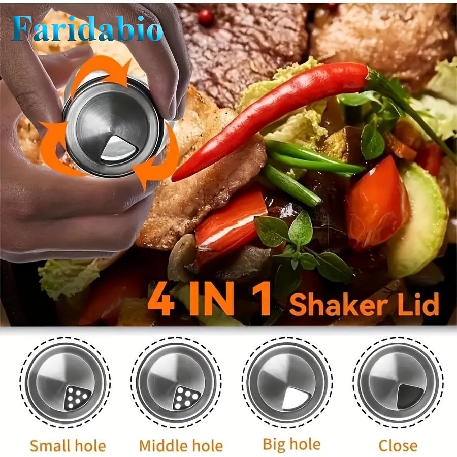 1 set of 6-piece household kitchen storage rotating combination seasoning jar set glass seasoning bottle sorting monosodium glutamate six in one seasoning jar Spice Containers