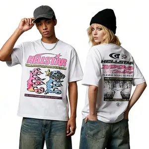 🌟[Graphic Tee][100% cotton] Hell Star Graphic T-Shirt – Y2K Oversized Streetwear Top, Bold Cotton Casual Daily Tee, Trendy Summer Party & Festival Outfit, Urban Hip Hop Style for Men & Women, Unisex TikTok Viral Fashion Tee