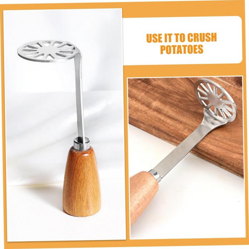 Stainless Steel Potato Masher for Home and Commercial Use, Durable and Easy to Use, Choose 1/2 Pieces, Perfect for Smooth Purees
