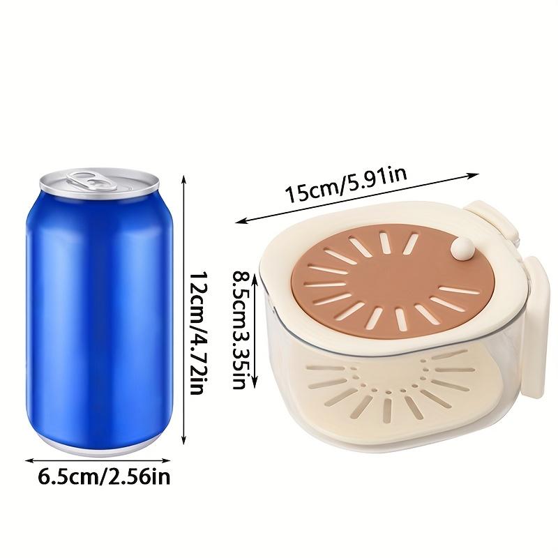 Double-Layer Drain Basket, Foldable Handle Fruit Drainer, Multi-Functional Food Filter, Refrigerator Storage Basket, Kitchen Camping Picnic