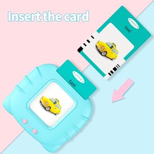 540 Sight Words Talking Flash Cards with Music, Christmas Birthday Easter Gifts for 2 3 4 5 6 Years Old Boys and Girls, Pocket Speech Therapy Toys, Montessori Educational Learning Toys, Aqua