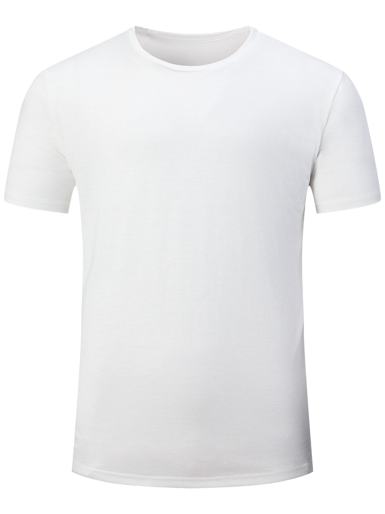 Men's 3D Digital Print Short Sleeve T-Shirt, Breathable Quick-Dry Polyester, Summer Casual or Light Sport, Slim-Fitting Design