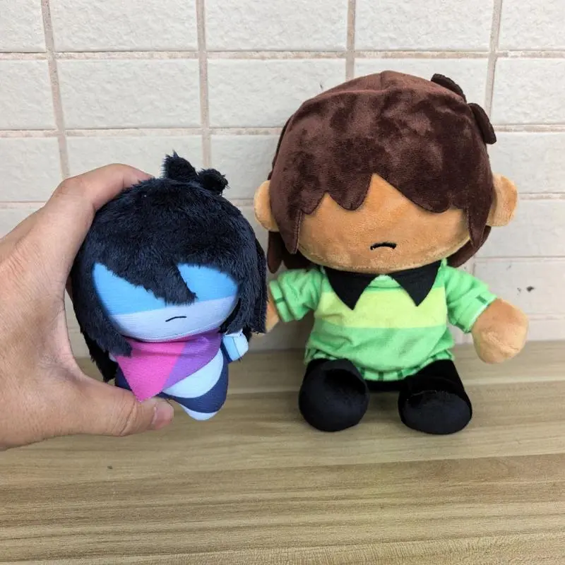 Cute 10cm or 20cm Two Size Family Style Deltarune Lancer Kris Plush Toy Cosplay Anime Game Cartoon‌ Character Plushie Doll Decor