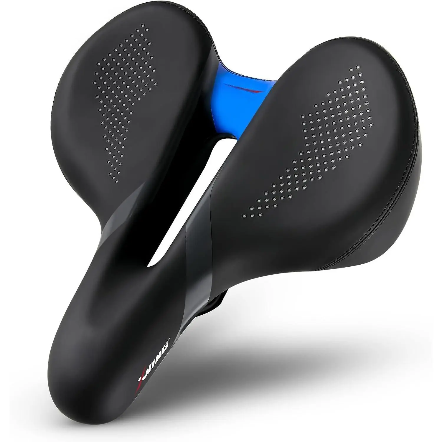 Comfort  Seat for Men and Women with Innovative 5-Zone-Concept – ed  Saddle with Memory  – Eercise  Seat for City, MTB & Trekking Bikes