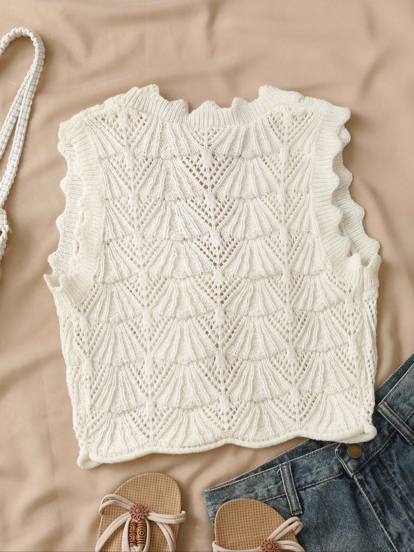 Women's Sweater Vest Summer, Stylish Ladies' Top for Outdoor Activities, Comfortable Women's Clothing for Summer