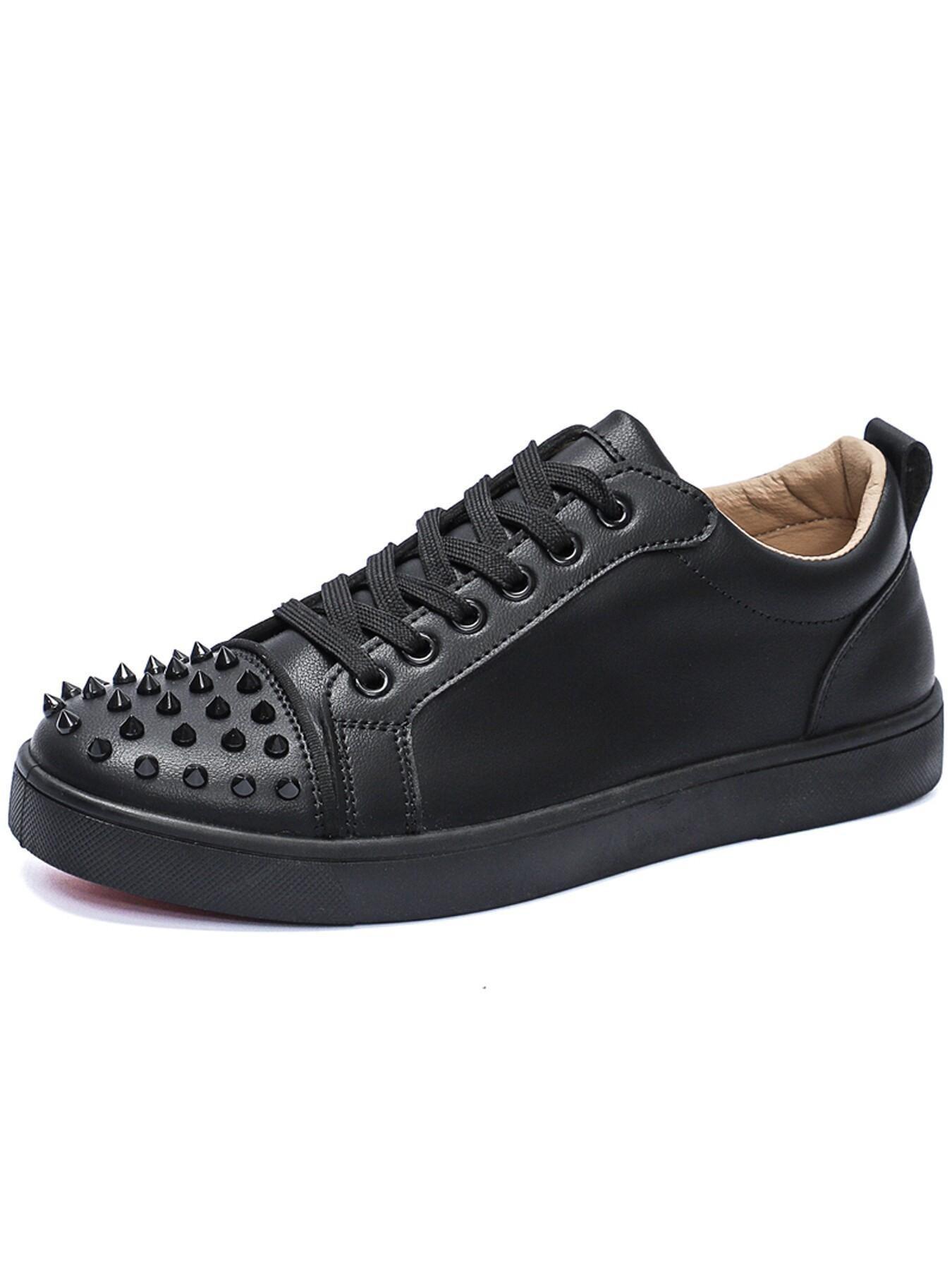 Men's Fashion Simple Rivet Board Shoes, Options, Sizes 39-44, All Seasons, Versatile Outdoor Wear